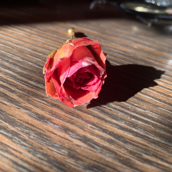 🌹Vintage Natural Preserved Rose Flower Stick Pin Brooch - Gorgeous🌹 - Picture 2 of 10